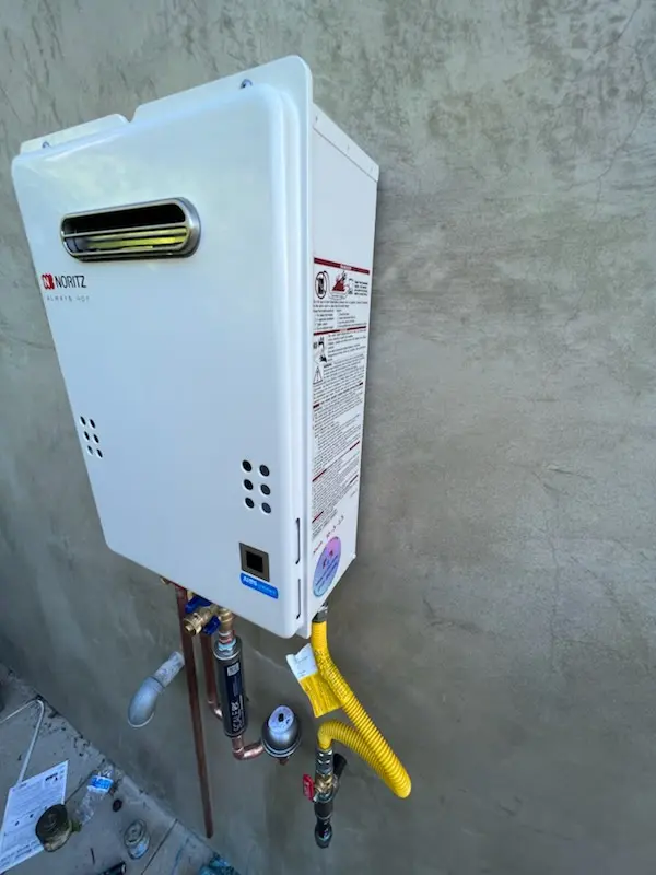 Tankless water heater installation for Broadway Square homes